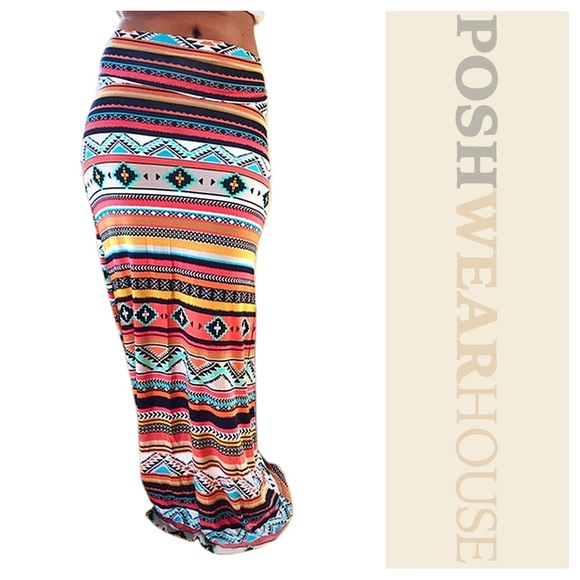 Dresses & Skirts - Aztec Print Convertible  Maxi Skirt / Dress